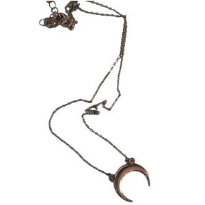 Uncommon James Rose Gold Half Moon Necklace w/ Gemstones